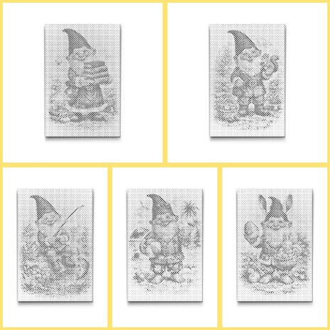 DOT Painting Waldgnome Malbuch