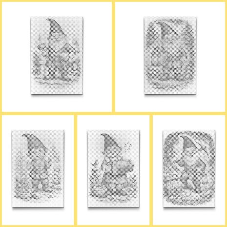 DOT Painting Waldgnome Malbuch