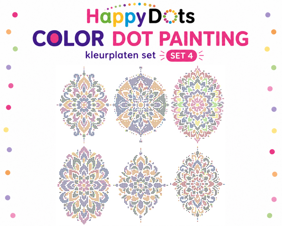 Color DOT Painting set Mandala A4