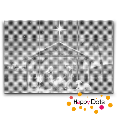 DOT Painting Kerststal 01
