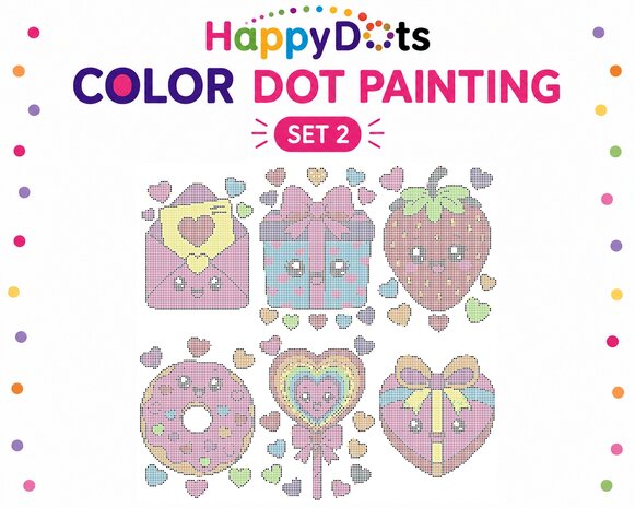 Color DOT Painting set Liefde A4 