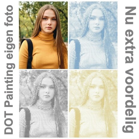 DOT Painting van eigen foto Basic (papier)