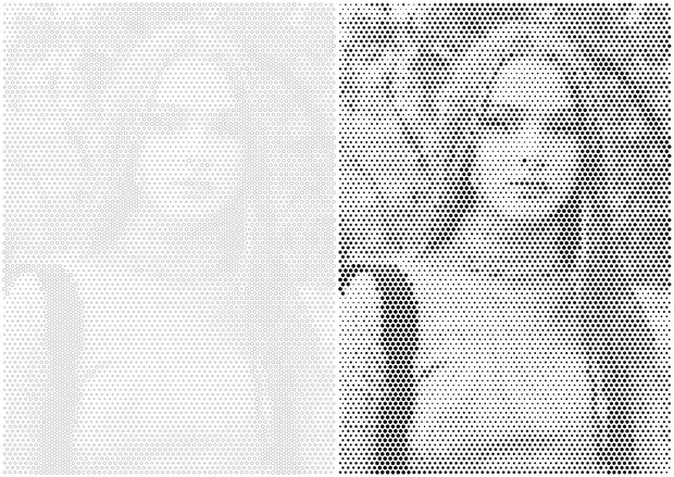 DOT Painting van eigen foto Basic (papier)