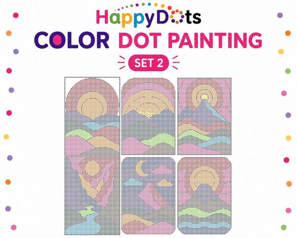 HappyDots Color DOT Painting set Bergen A4