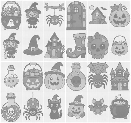 HappyDots DOT Painting Valuepack Halloween (24 stuks)