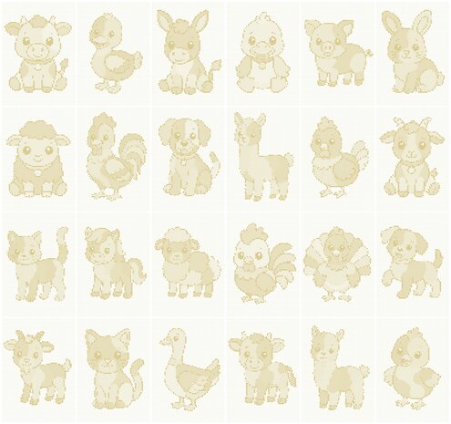 HappyDots DOT Painting Valuepack Boerderij dieren &ndash; 24 stuks