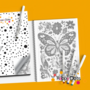 DOT Painting Kleurboek Bloemen met Vlinders