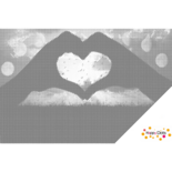 DOT Painting Herzförmige Hände