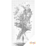 DOT Painting Baum des Lebens Frau