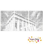 DOT Painting 3-teilig Akropolis Athen
