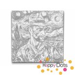 DOT Painting Vincent van Gogh Porträt