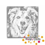 DOT Painting GlĂĽcklicher Hund