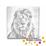DOT Painting Löwen-Porträt