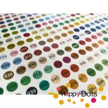 Diamond Painting DMC Farbcode Aufkleber