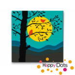 Diamond Painting Silhouette Vögel im Baum