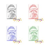 DOT Painting Wasbeer met Kerstmuts