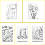 DOT Painting Malbuch Typisch Holländisch