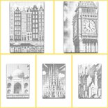 DOT Painting Malbuch Berühmte Gebäude