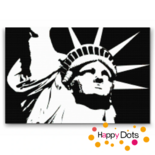 Diamond Painting Schwarz-Weiß Freiheitsstatue