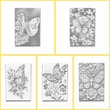 DOT Painting Coloring Book Flowers with Butterflies