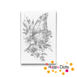 DOT Painting Bloemen met Vlinders 07