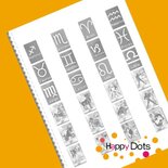 DOT Painting Malbuch Sternzeichen, 24 Seiten!