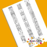 DOT Painting Malbuch Berühmte Gebäude