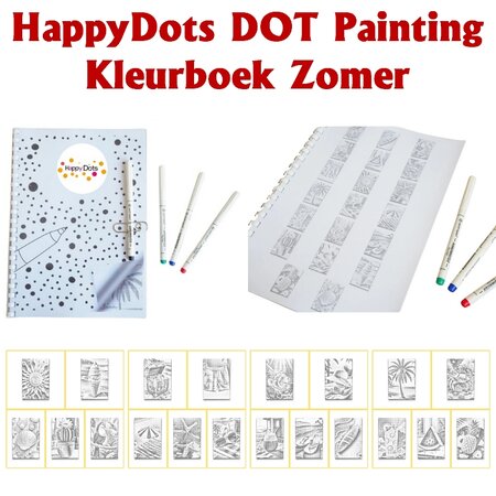 DOT Painting Colouring Book Summer