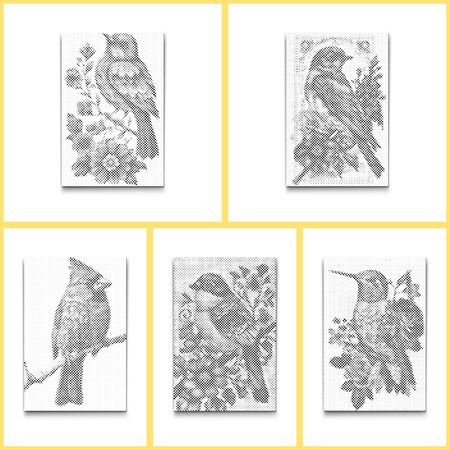 DOT Painting Coloring Book Birds