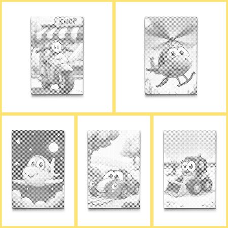 Livre de coloriage DOT Peinture Transport