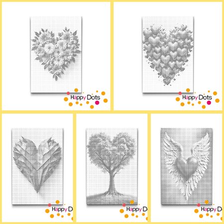 DOT Painting Kleurboek Harten