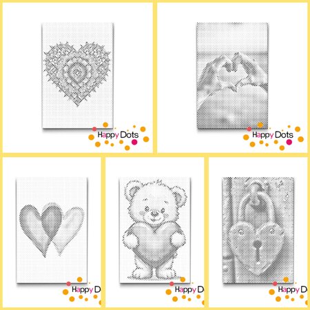 DOT Painting Kleurboek Harten