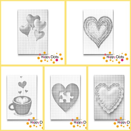 DOT Painting Kleurboek Harten