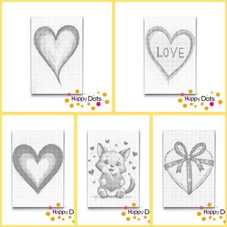 DOT Painting Kleurboek Harten