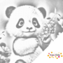 DOT Painting Schattige Panda