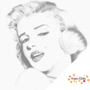 DOT Painting Portret Marilyn