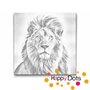 DOT Painting Portrait de lion