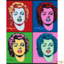 Schilderen op nummer Marilyn 4 kleuren