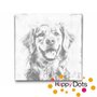 DOT Painting Dog - Golden Retriever