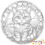 DOT Painting Cat - European Shorthair