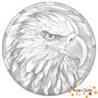 DOT Painting Eagle