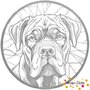 DOT Painting Hond - Cane Corso