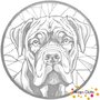 DOT Painting Dog - Cane Corso