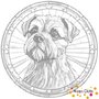 DOT Painting Hond - Border Terrier