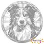 DOT Painting Hond - Border Collie