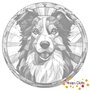 DOT Painting Dog - Border Collie