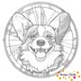 DOT Painting Hond - Corgi