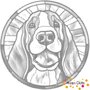 DOT Painting Hond - Basset Hound