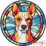 Schilderen op nummer Hond - Basenji 