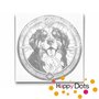 DOT Painting Dog - Bernese Mountain Dog